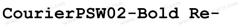 CourierPSW02-Bold Re字体转换